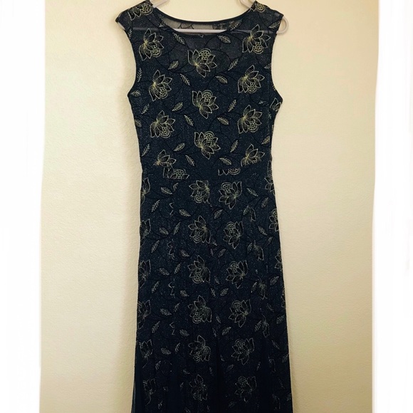 candalite dress black and gold